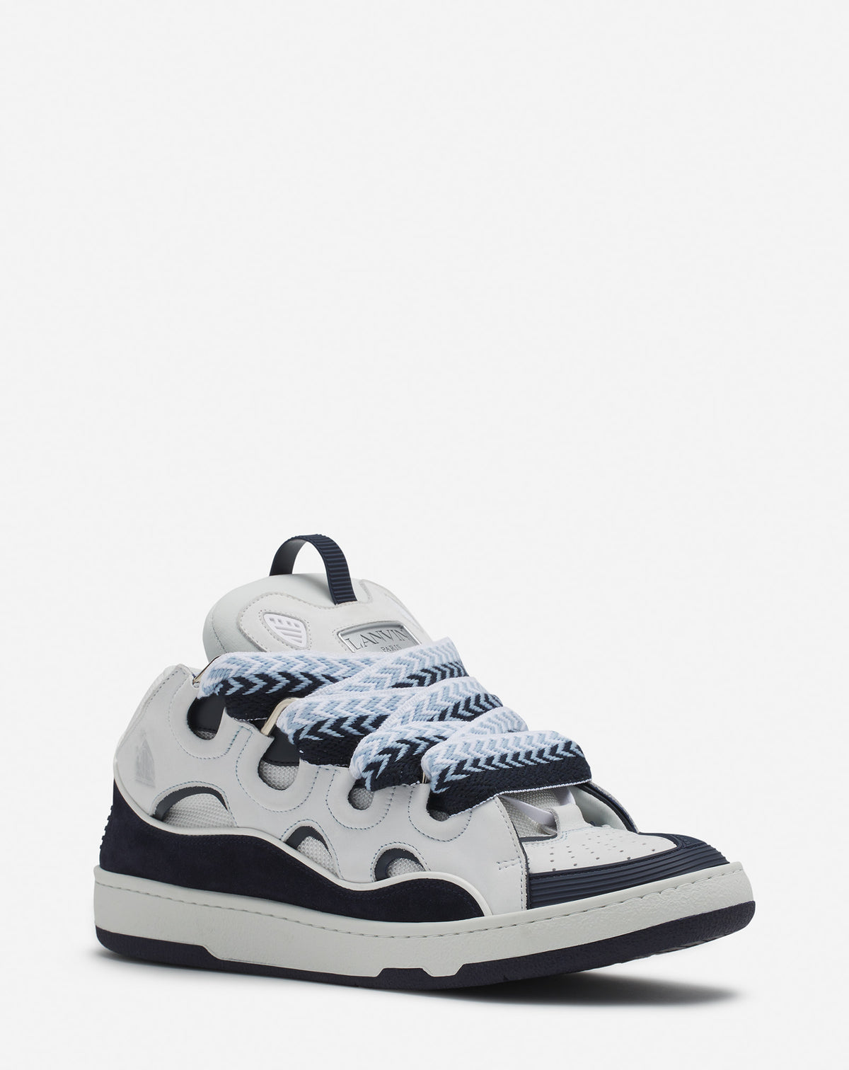 Curb sneakers bicolore - Blanc & bleu marine