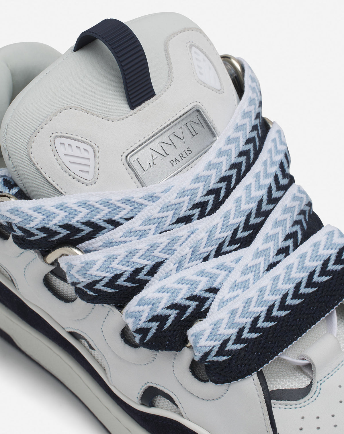Curb sneakers bicolore - Blanc & bleu marine
