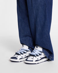 Curb sneakers bicolore - Blanc & bleu marine