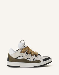 Curb sneakers bicolore - Blanc & kaki