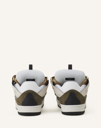Curb sneakers bicolore - Blanc & kaki