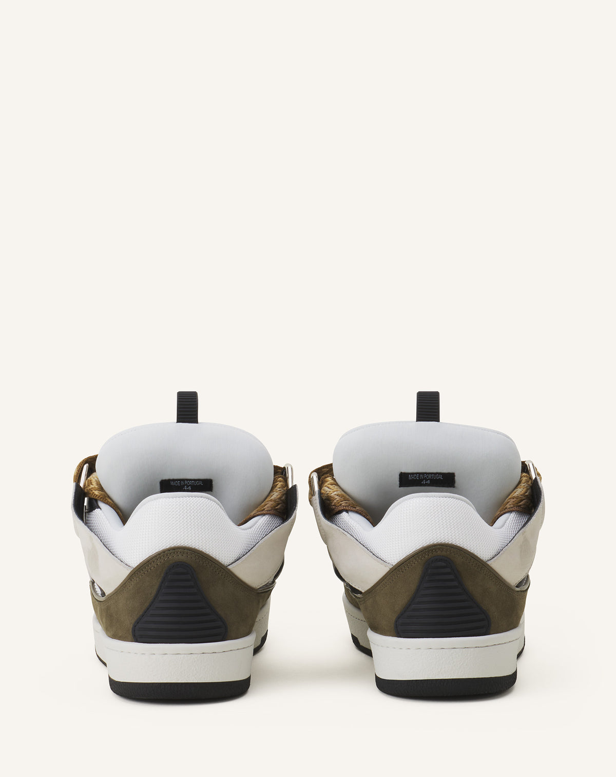 Curb sneakers bicolore - Blanc & kaki