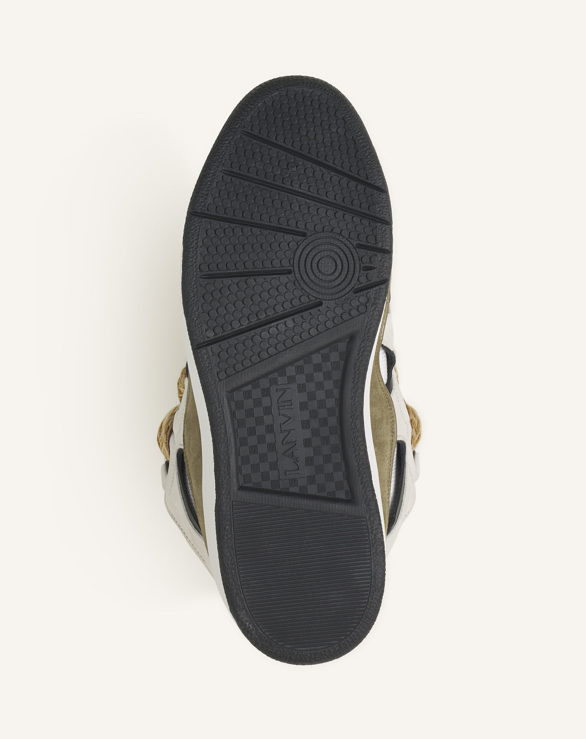 Curb sneakers bicolore - Blanc & kaki