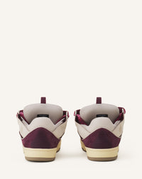 Curb sneakers bicolore - Beige & bordeaux