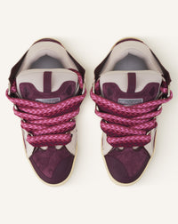 Curb sneakers bicolore - Beige & bordeaux