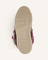 Curb sneakers bicolore - Beige & bordeaux