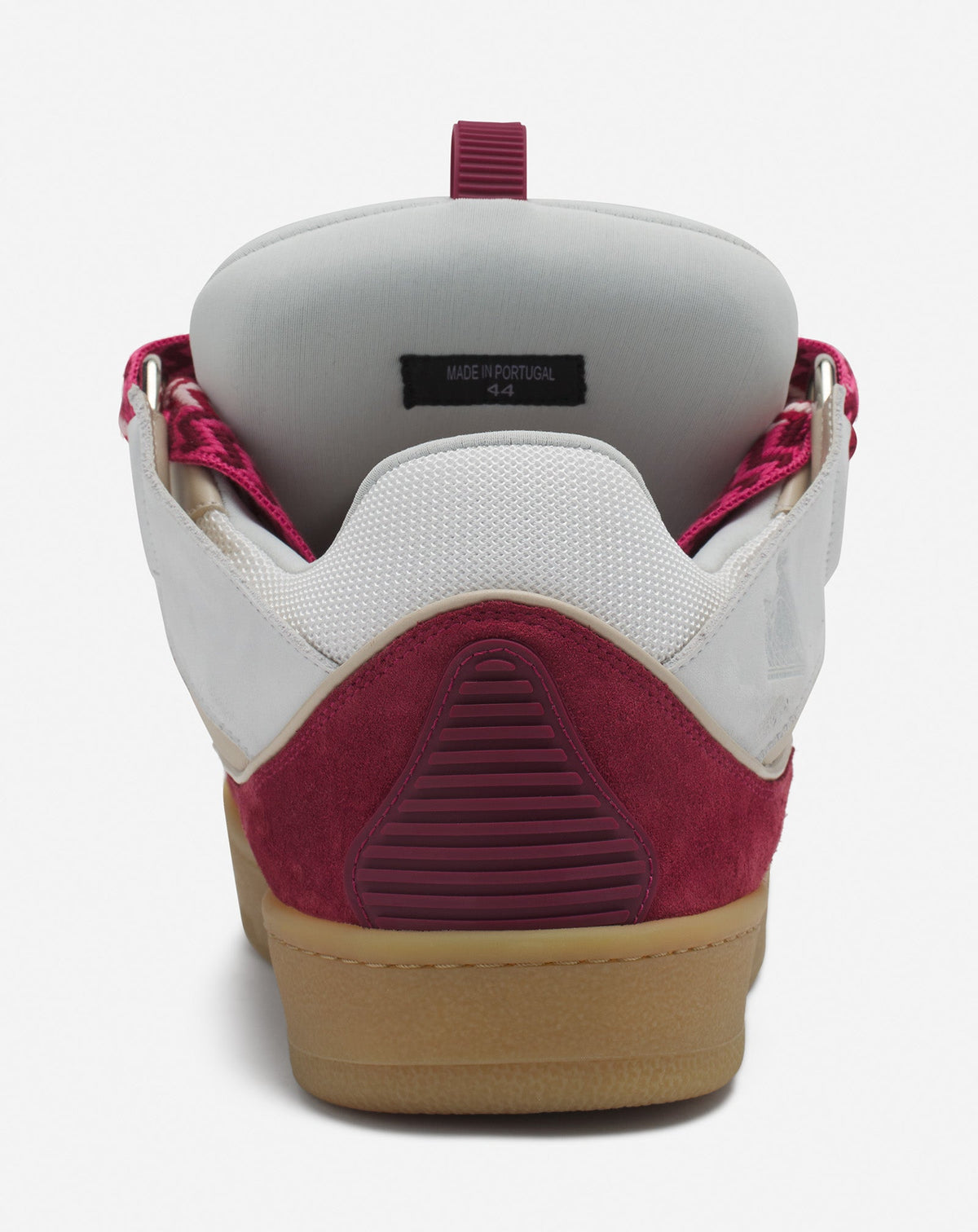 Curb sneakers bicolore - Blanc & framboise