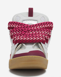 Curb sneakers bicolore - Blanc & framboise