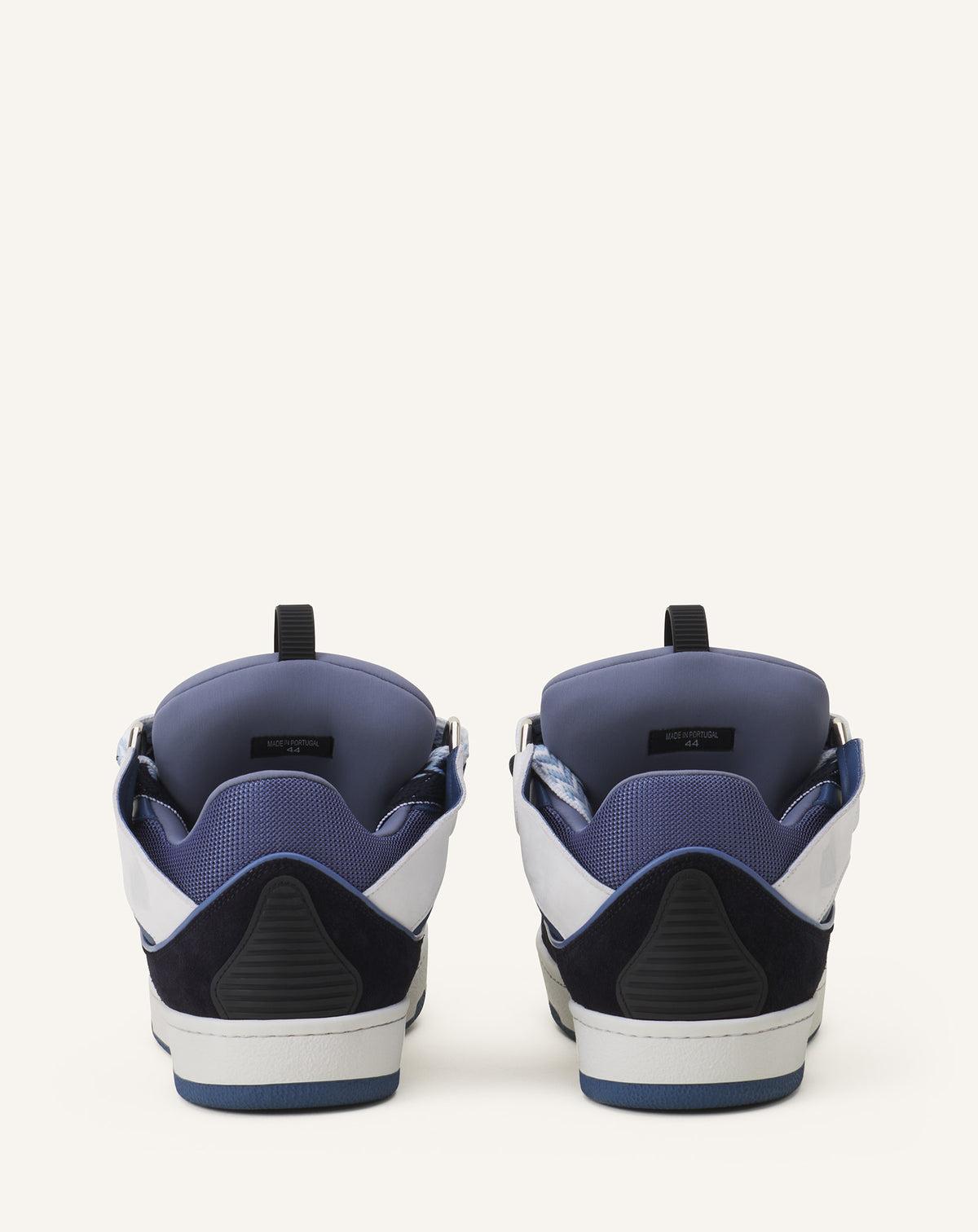 Curb sneakers bicolore - Noir & bleu marine