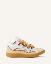 Curb sneakers bicolore - Blanc optique & miel