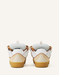 Curb sneakers bicolore - Blanc optique & miel