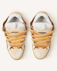 Curb sneakers bicolore - Blanc optique & miel
