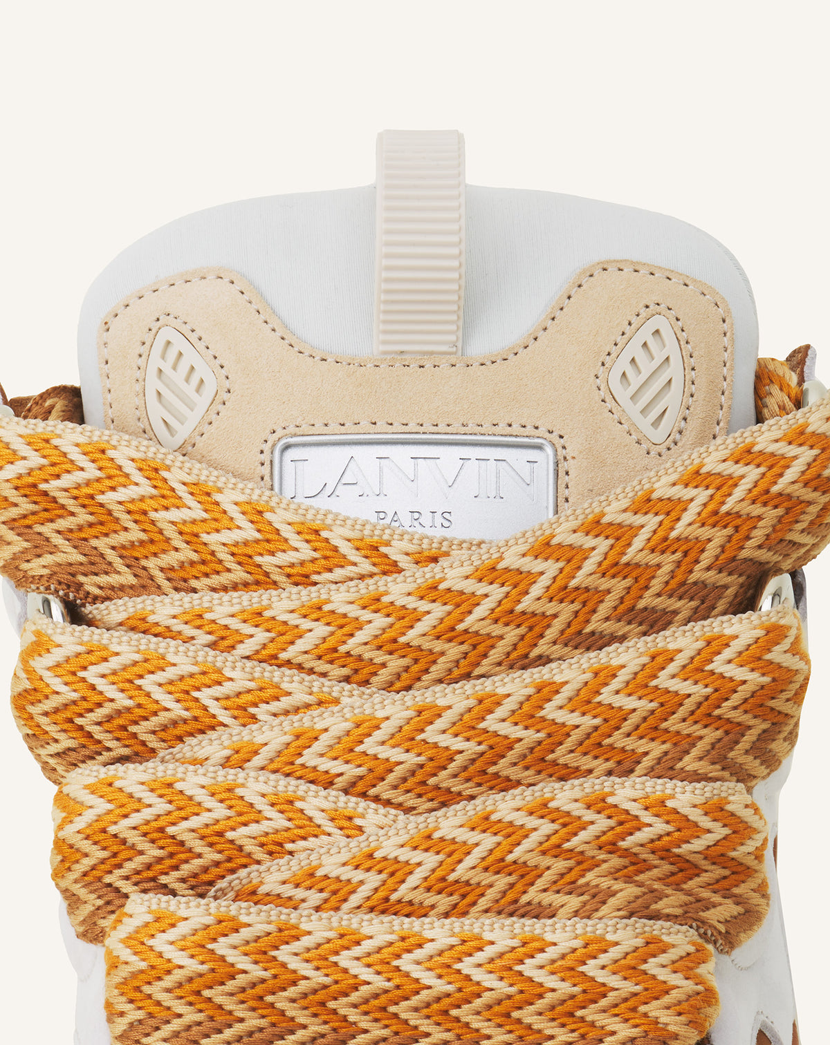 Curb sneakers bicolore - Blanc optique & miel
