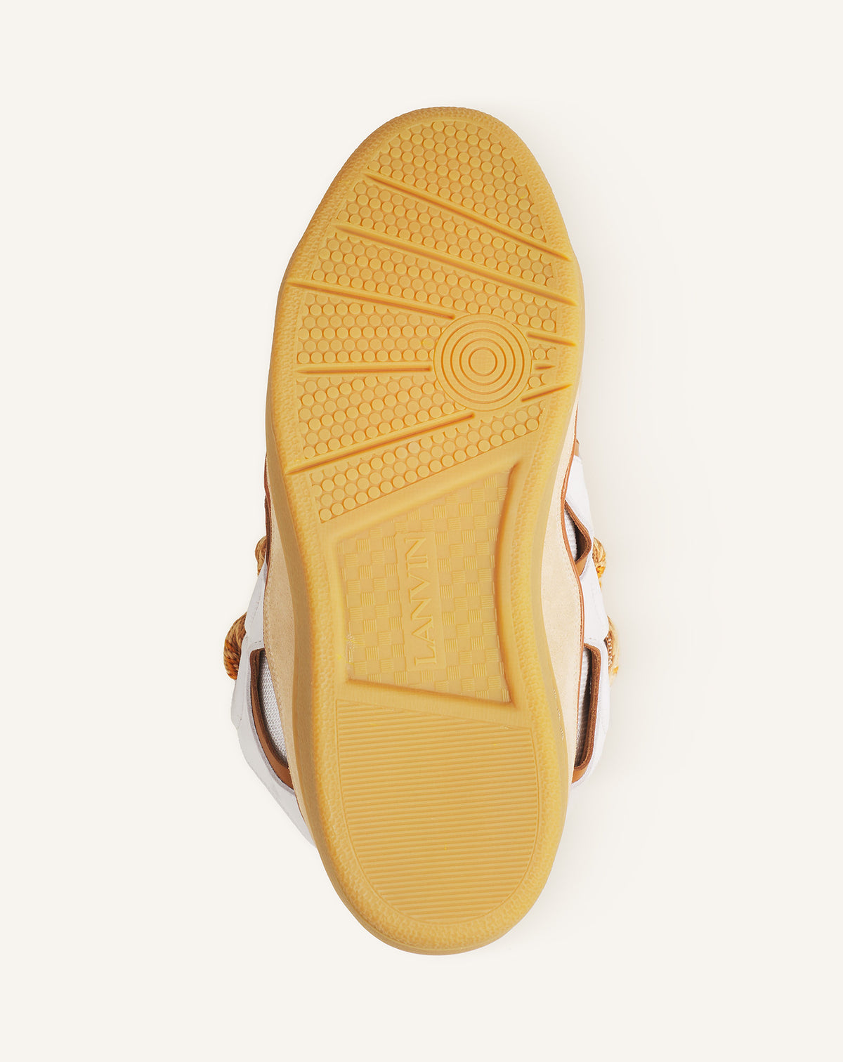 Curb sneakers bicolore - Blanc optique & miel