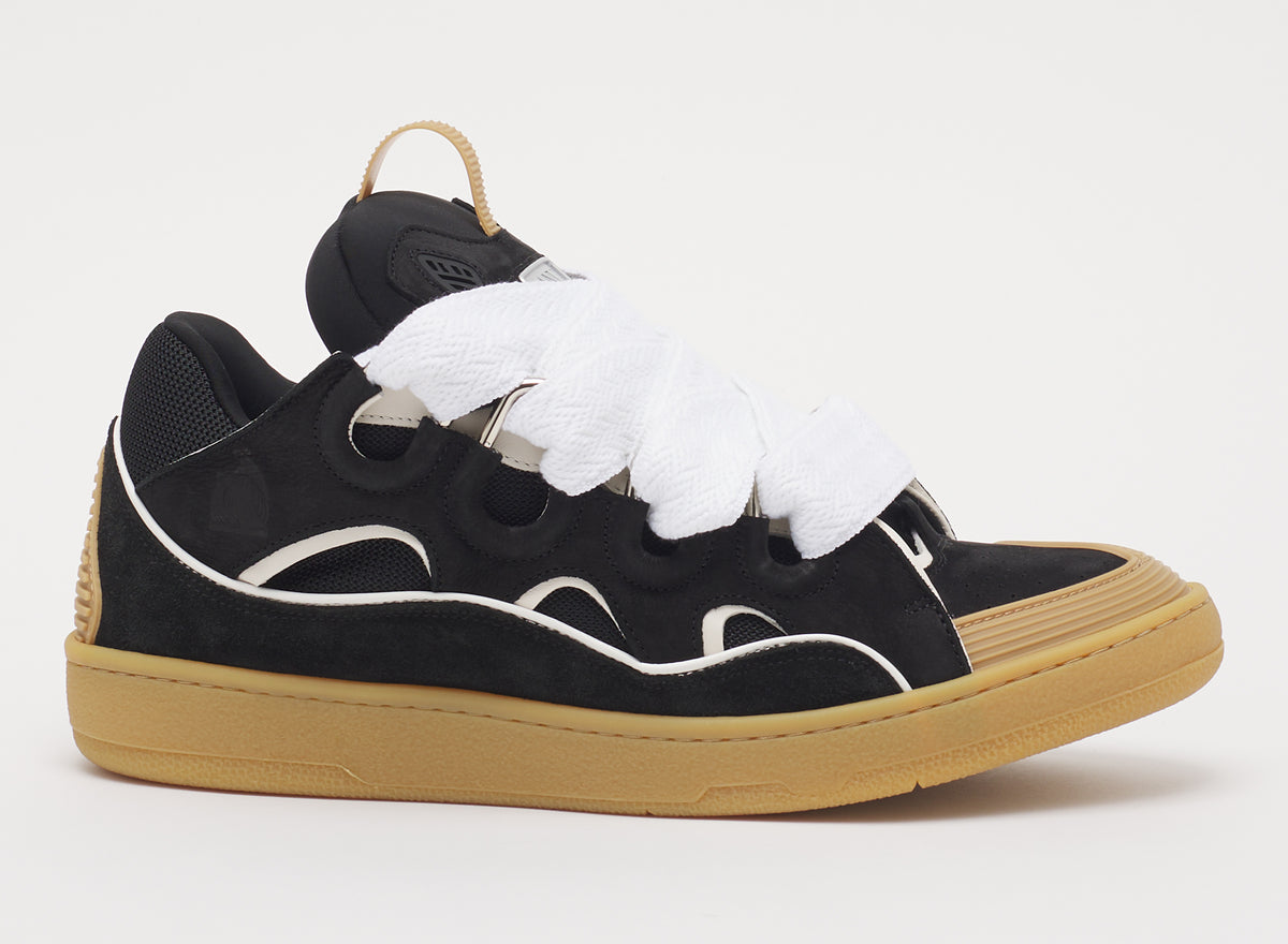 Curb sneakers bicolore - Miel & noir