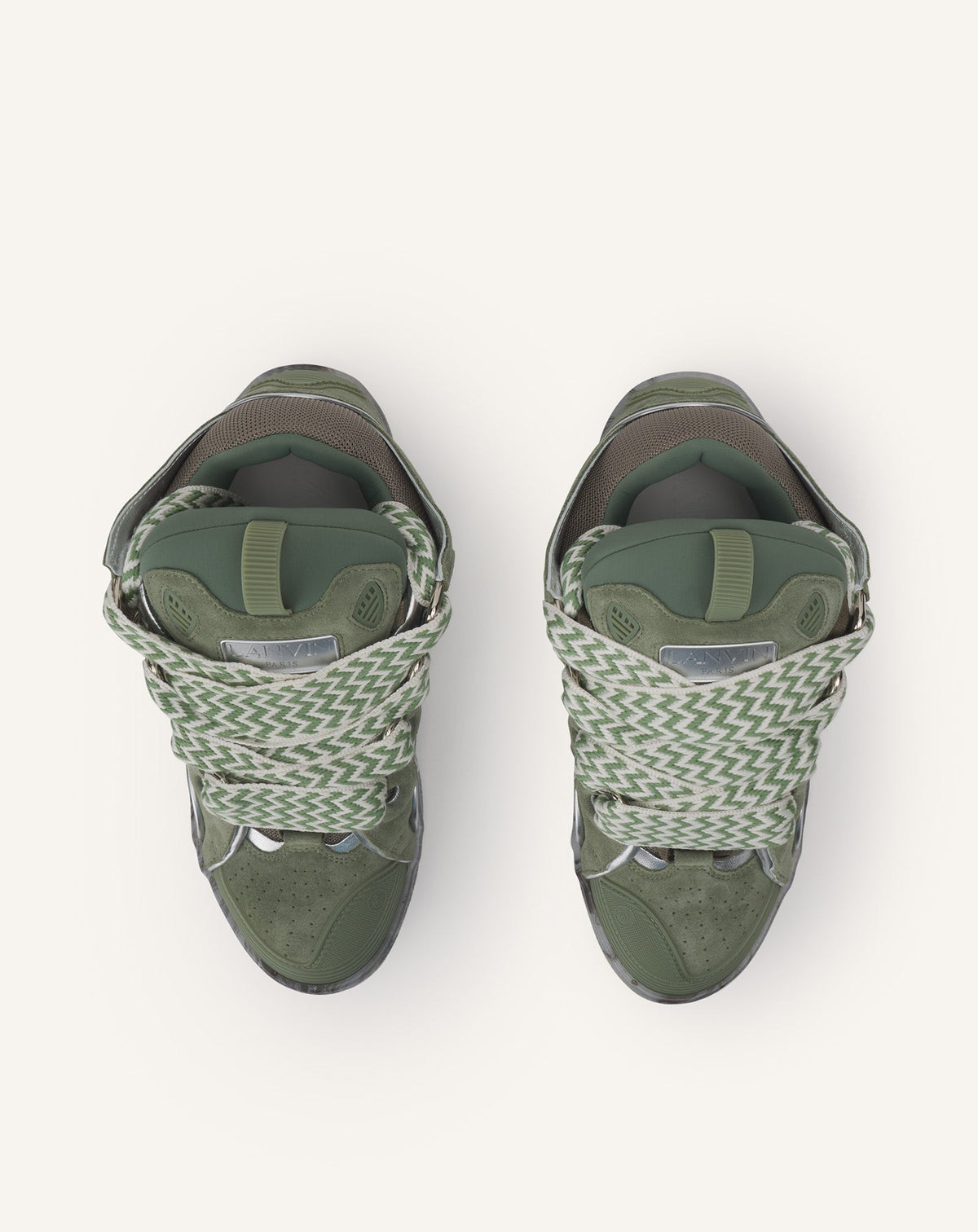Curb sneakers - Vert & argent