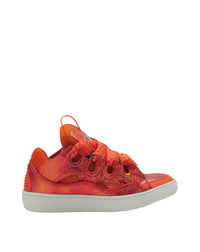 Baskets Curb en tissu - Rose & Corail
