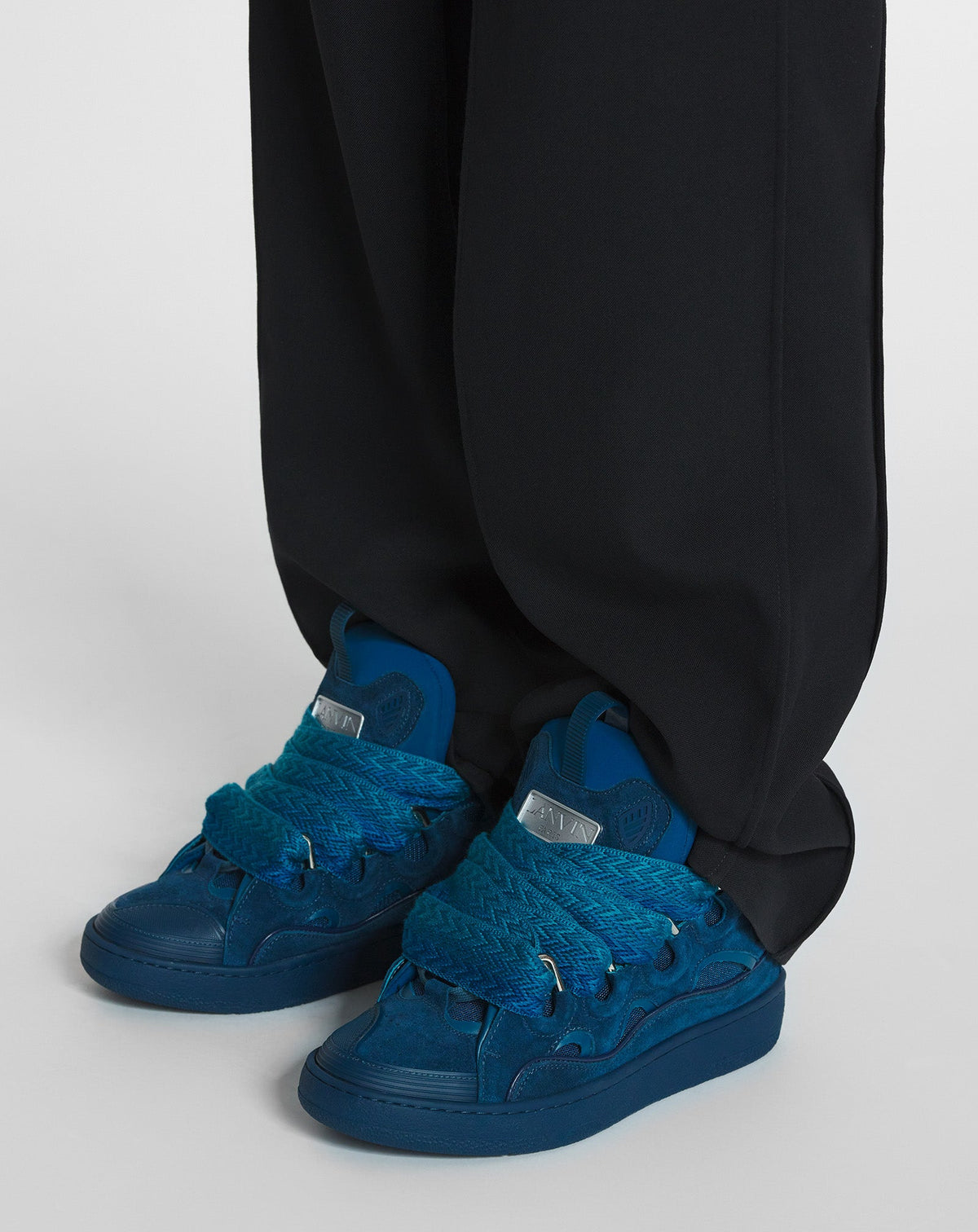 Curb sneakers - Bleu pétrole
