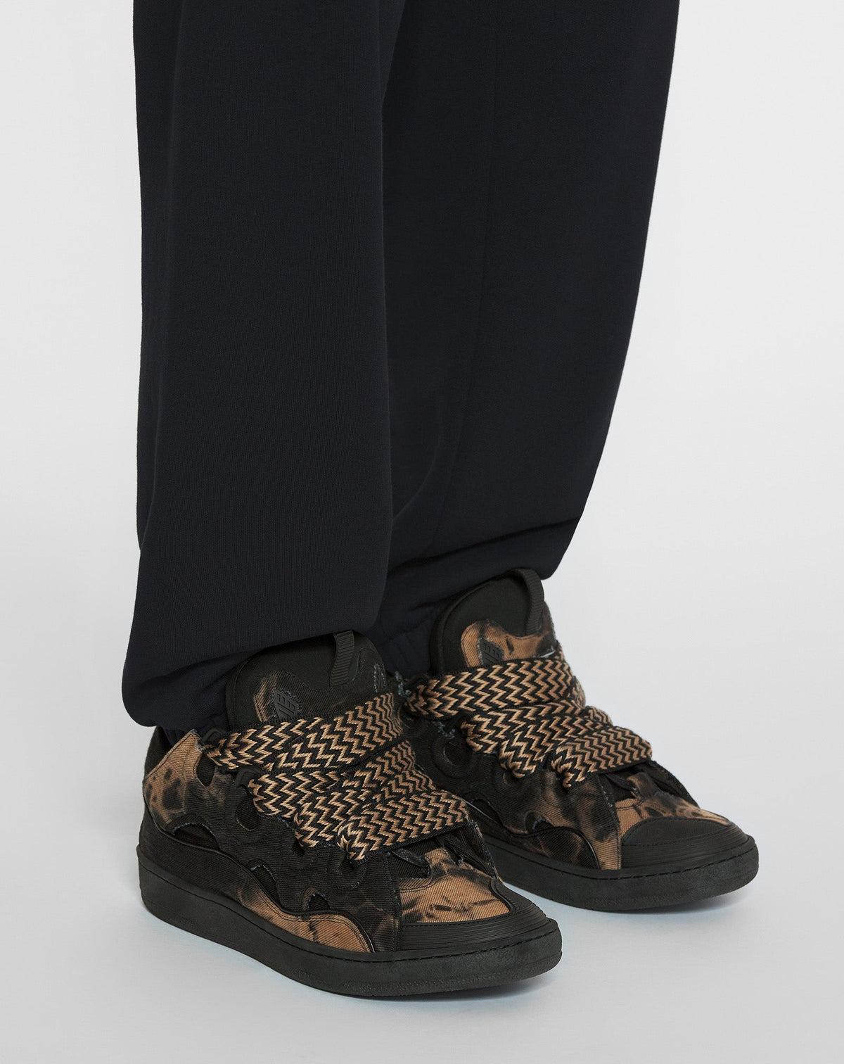Curb sneakers - Noir & beige