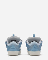 Baskets Curb en cuir - Bleu Jean