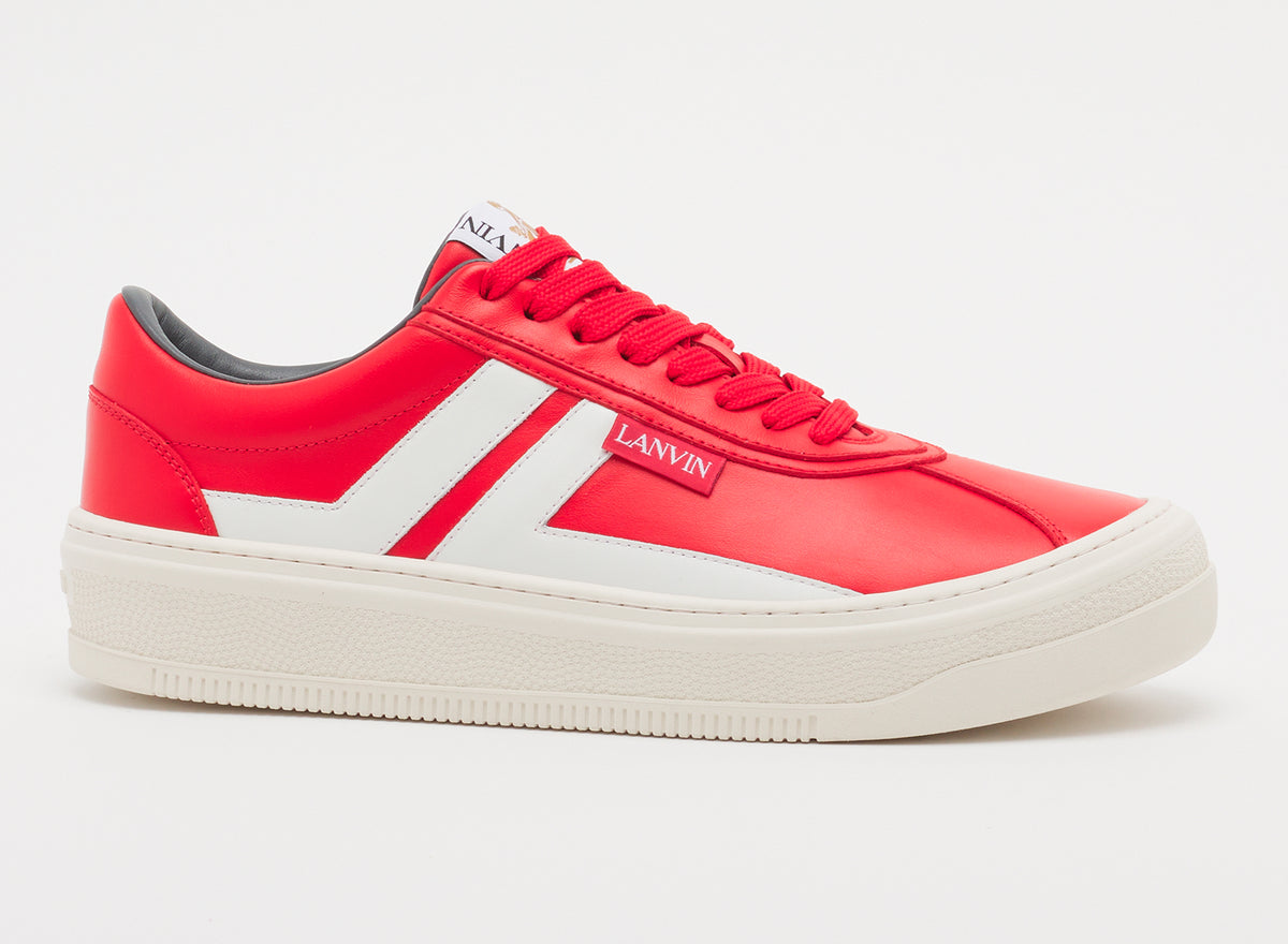 Cash sneakers - Ecru & carmin