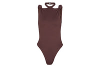 Maillot de bain en lycra mat - Coffee