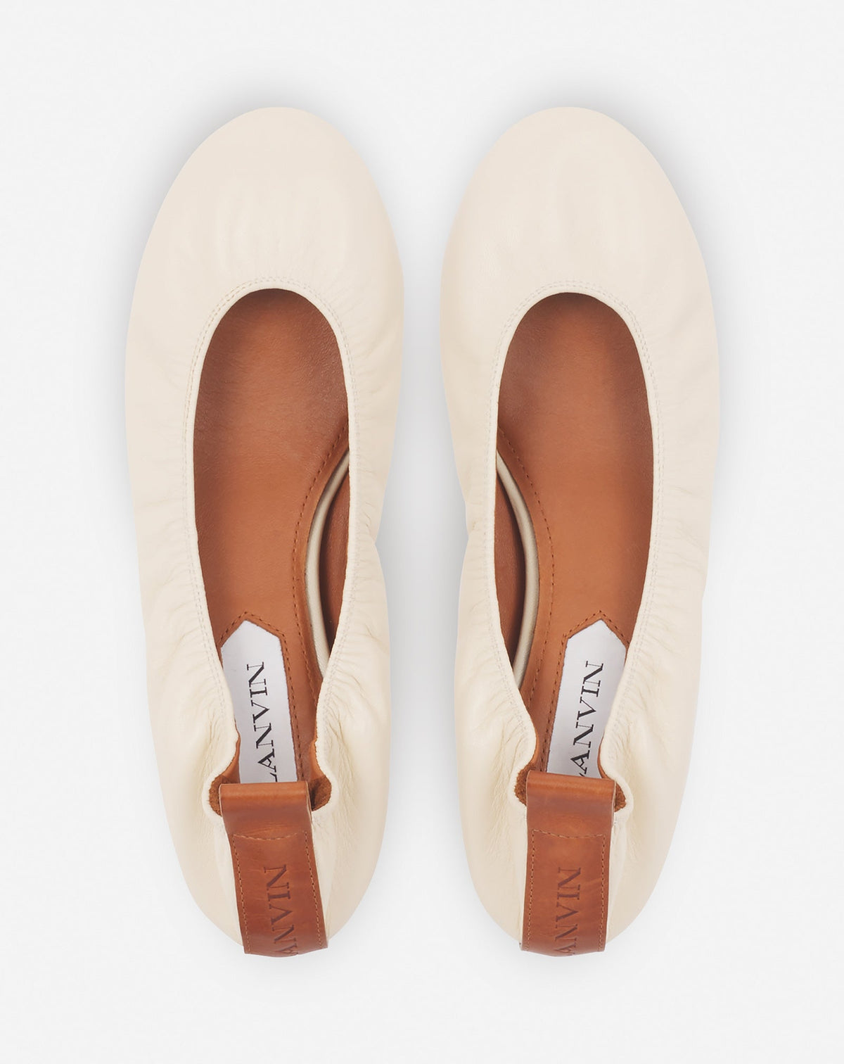 Ballerines en cuir - Beige
