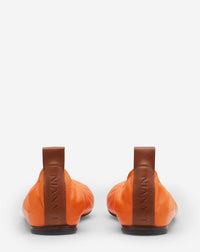 Ballerines en cuir - Mandarine