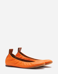Ballerines en cuir - Mandarine