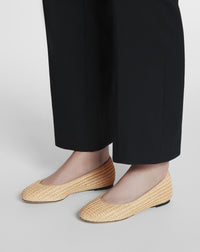 Ballerine en rafia - Naturel