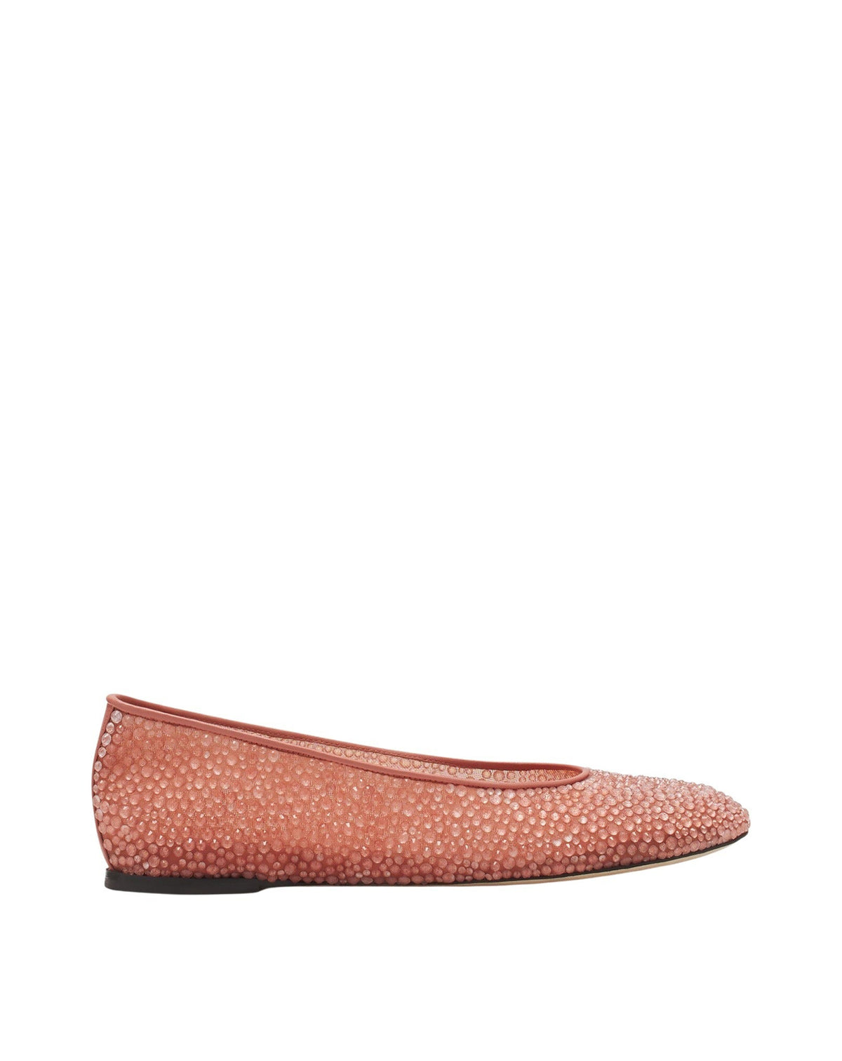 Rhinestone ballerinas - Litchi