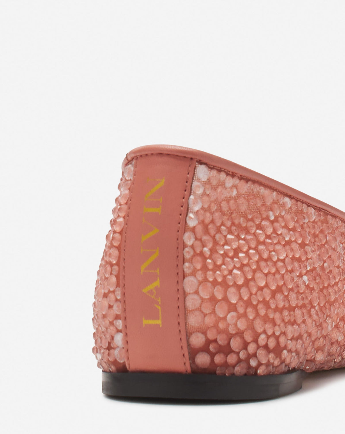 Ballerine avec strass - Litchi