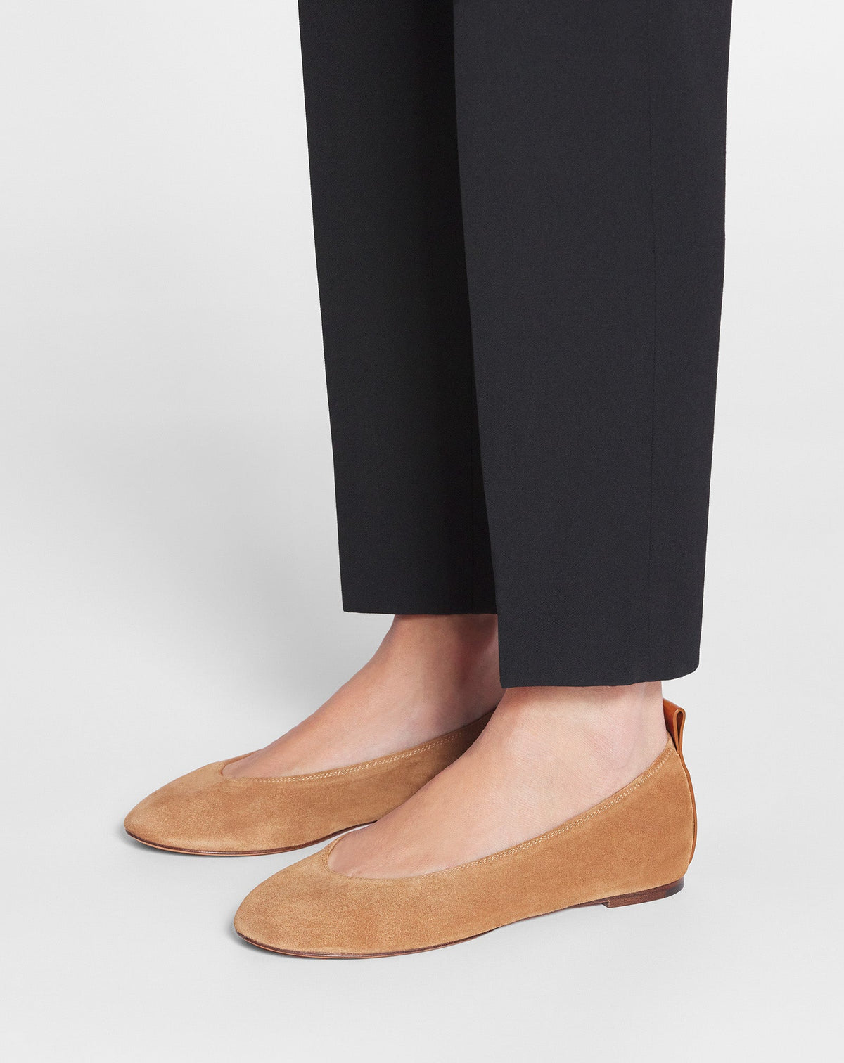 Ballerine avec suede - Marron