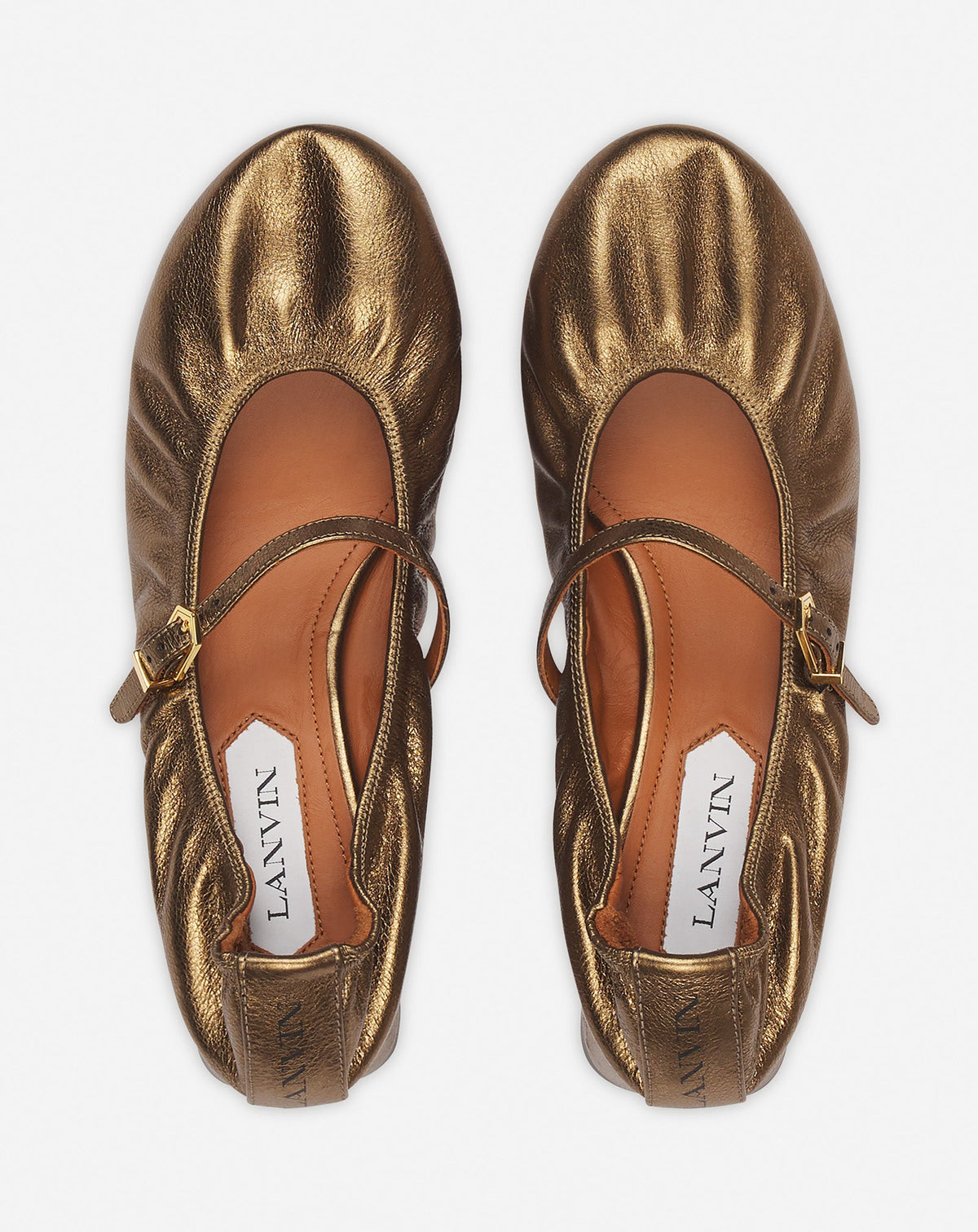 Ballerine a boucle a talon - Bronze