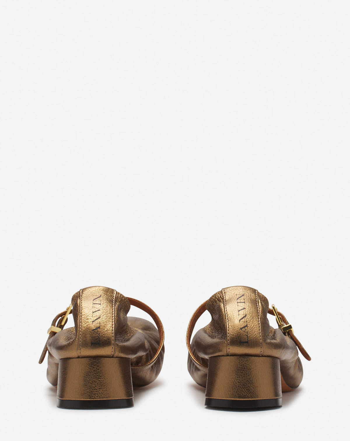 Ballerine a boucle a talon - Bronze