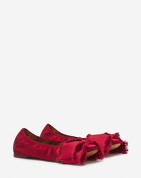 Ballerine avec archet - Carmin