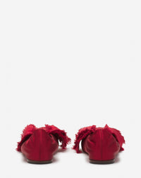 Ballerine avec archet - Carmin