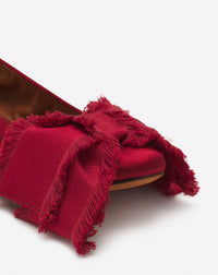 Ballerine avec archet - Carmin