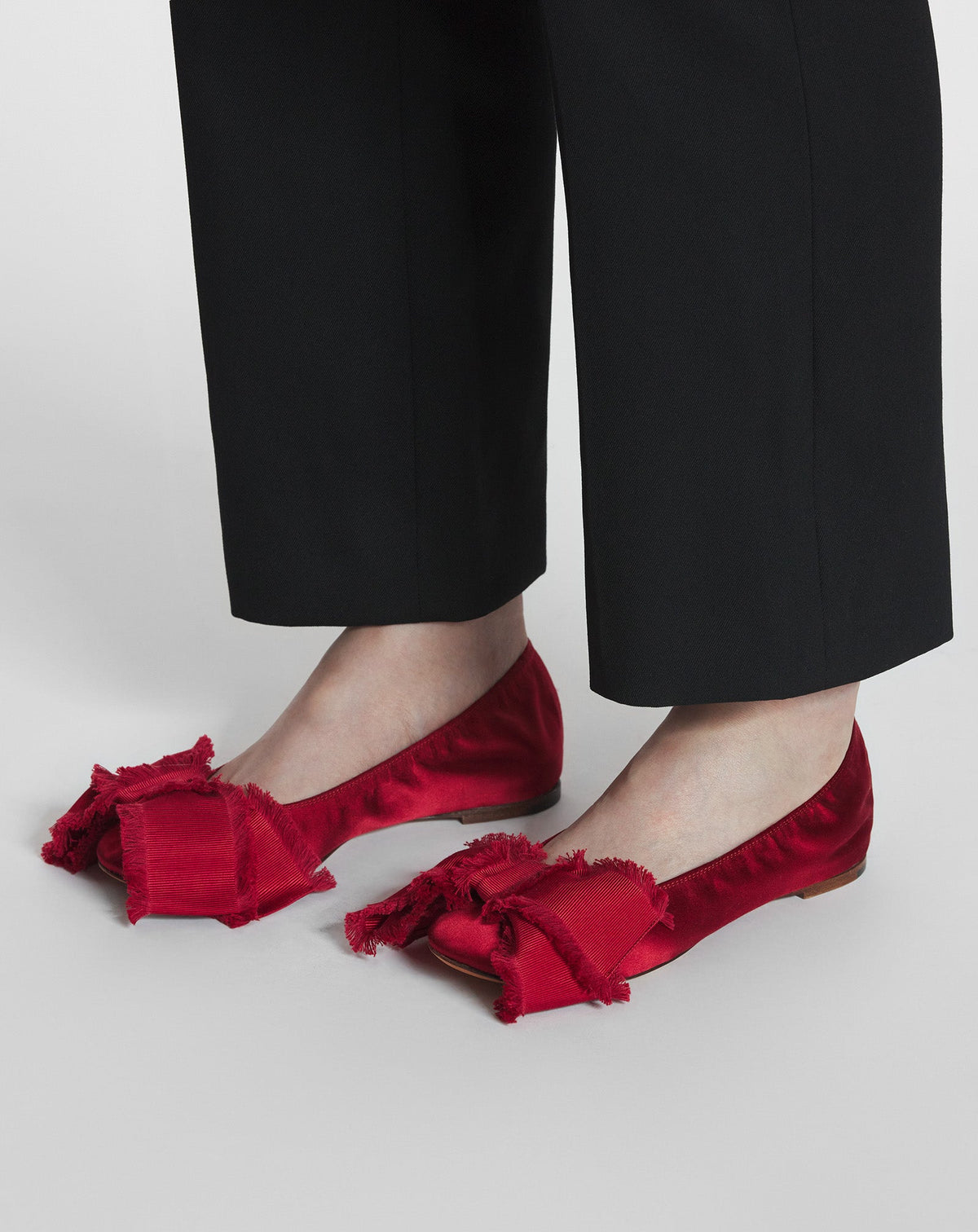 Ballerine avec archet - Carmin