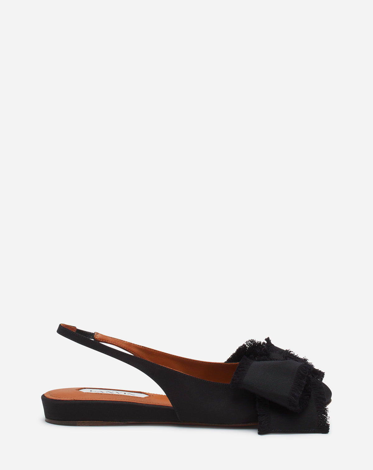 Slingback avec noeud en satin - Noir