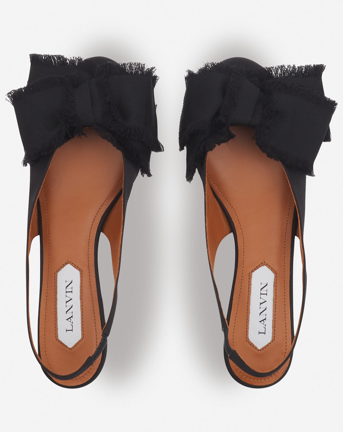 Slingback avec noeud en satin - Noir