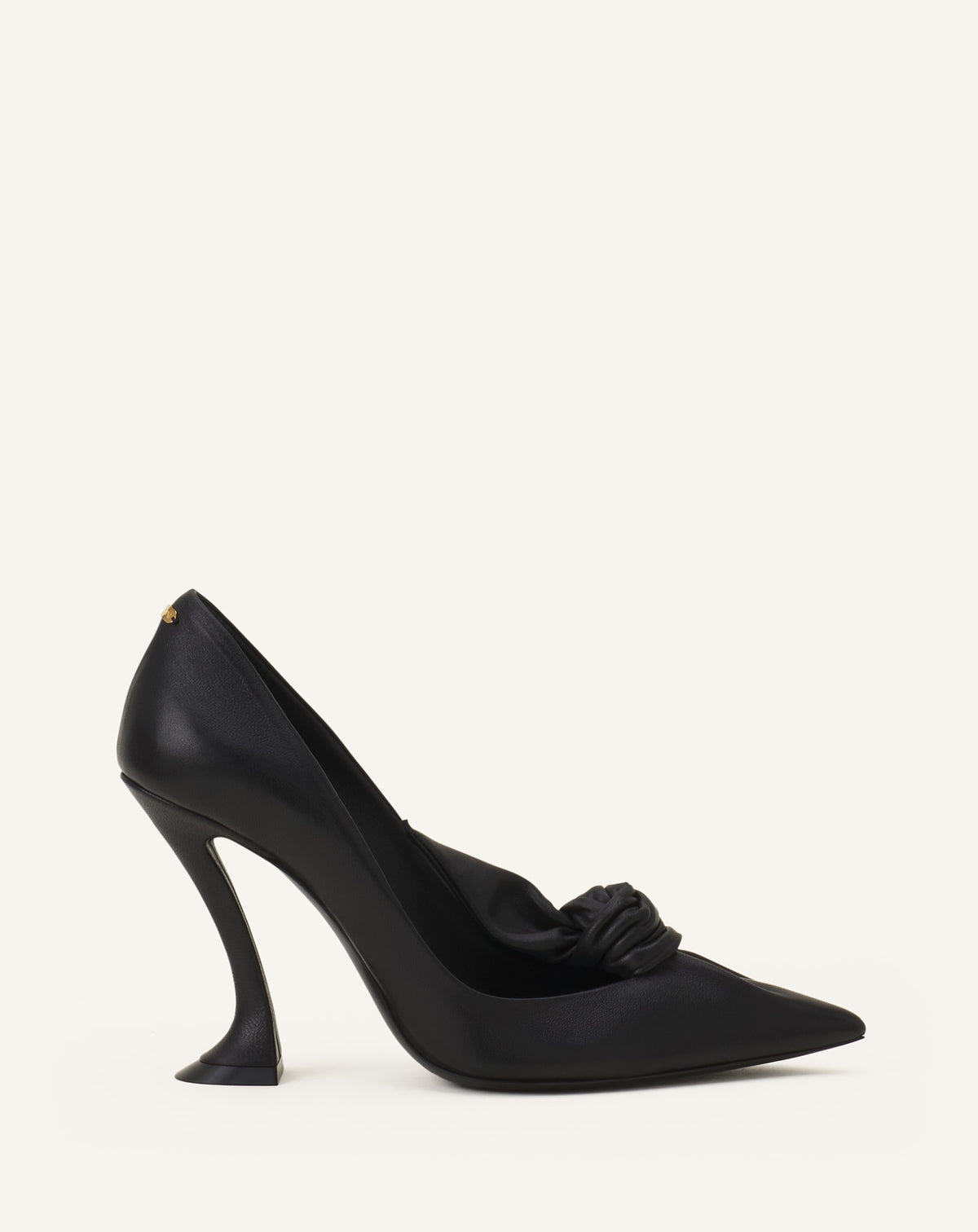 Escarpin noeud 100mm - Noir