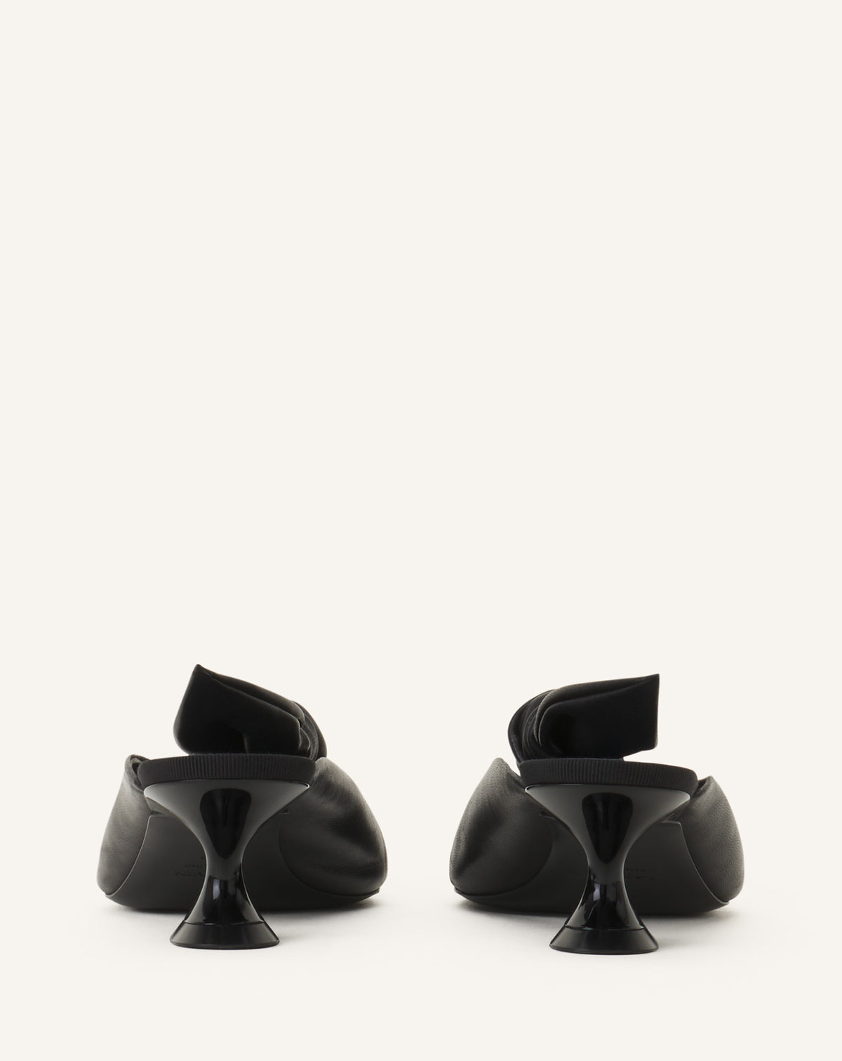 Escarpin noeud talon kitten 50mm - Noir