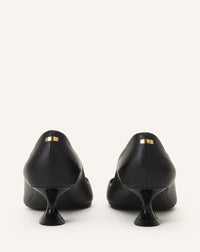 Escarpin boucle talon kitten 50mm - Noir