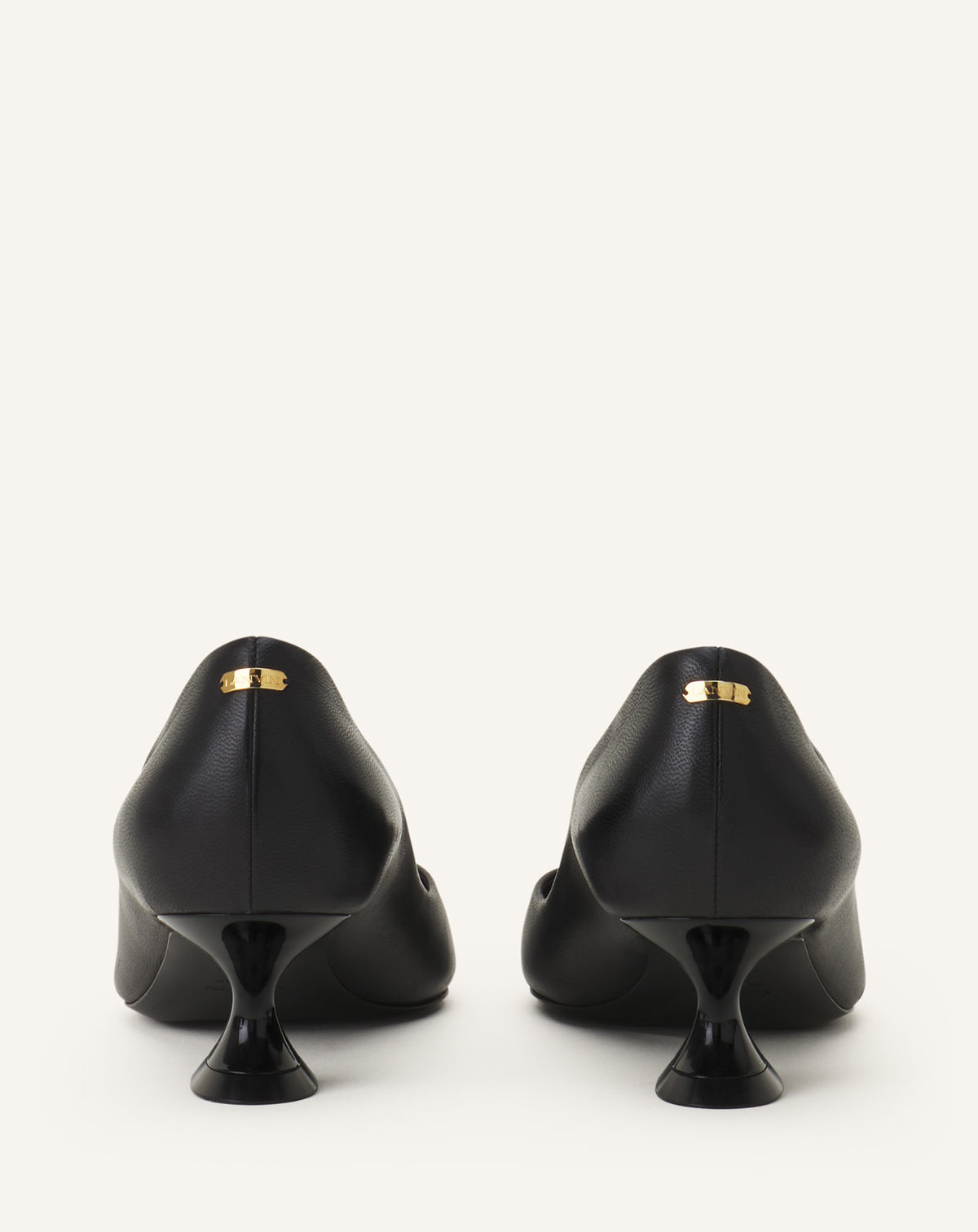 Escarpin boucle talon kitten 50mm - Noir