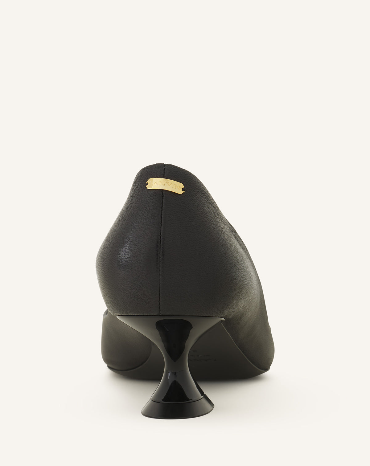 Escarpin boucle talon kitten 50mm - Noir