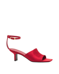 Sandale mule a talon - Carmin