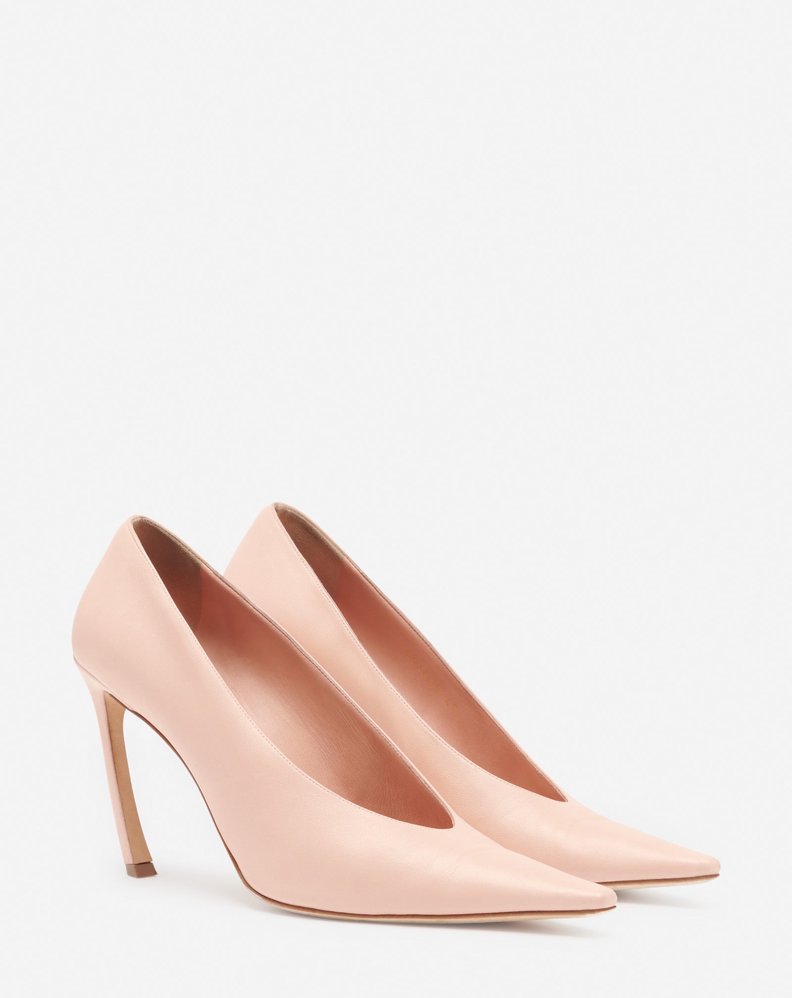 Escarpins Swing 95 en cuir - Abricot Pastel