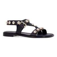 ZZNO STOCK NOIR/OR RITA FLAT ANIMATION STUDS