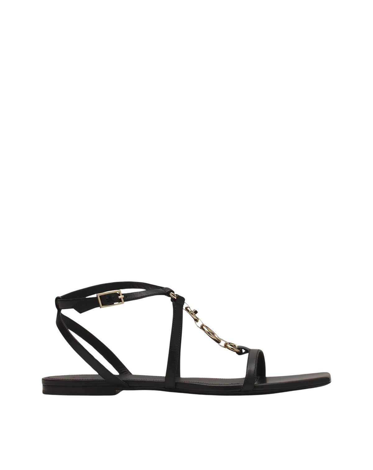 Sandales avec bijou - Noir